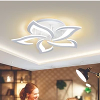 modern led flower ceiling lamps chandelier for living dining study room bedroom light art decor lighting lustre fixtures
