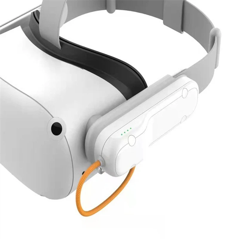 

3350mAh Capacity VR Emergency Power Bank Compatible with Oculus Quest 2 Headset Battery Pack 5V 2.0A Max Output Input DXAC