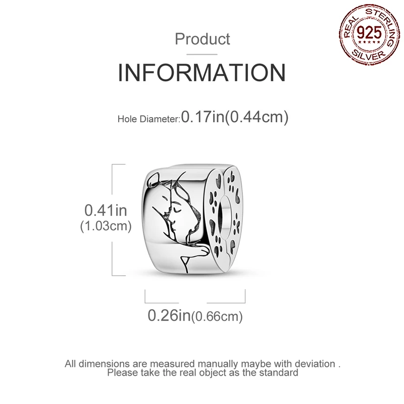 Браслеты Pandora женские из серебра 925 пробы с подвеской в виде кошки и девушки