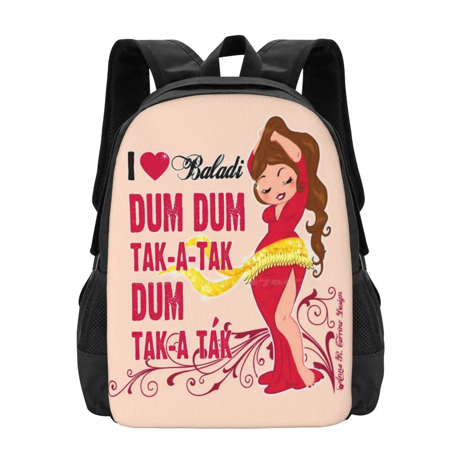 

Bellydancer-Baladi New Arrivals Unisex Bags Student Bag Backpack Baladi Bellydancer Danza Del Ventre Raks Sharki Raqs Sharqi