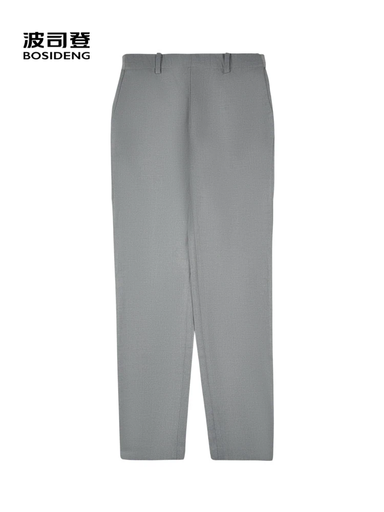 

BOSIDENG Summer Pants Women suit pants grey pants casual office wear high quality B90931004