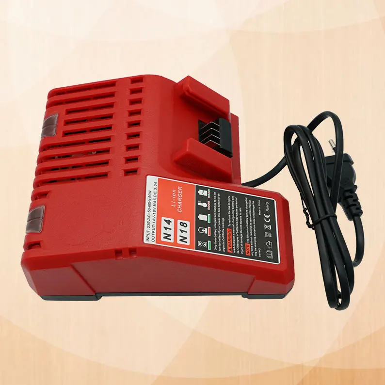 

N14-N18 Chargeur de Batterie Li-ion pour Milwaukee 12 V 14.4V 18V C1418C 48-11-1815/1828/1840 M18 M14 M12 Batterie Au Lithium