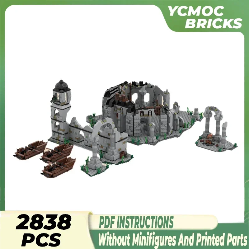 Кольцо-модель фильма Moc строительные кирпичи средневековый древний город