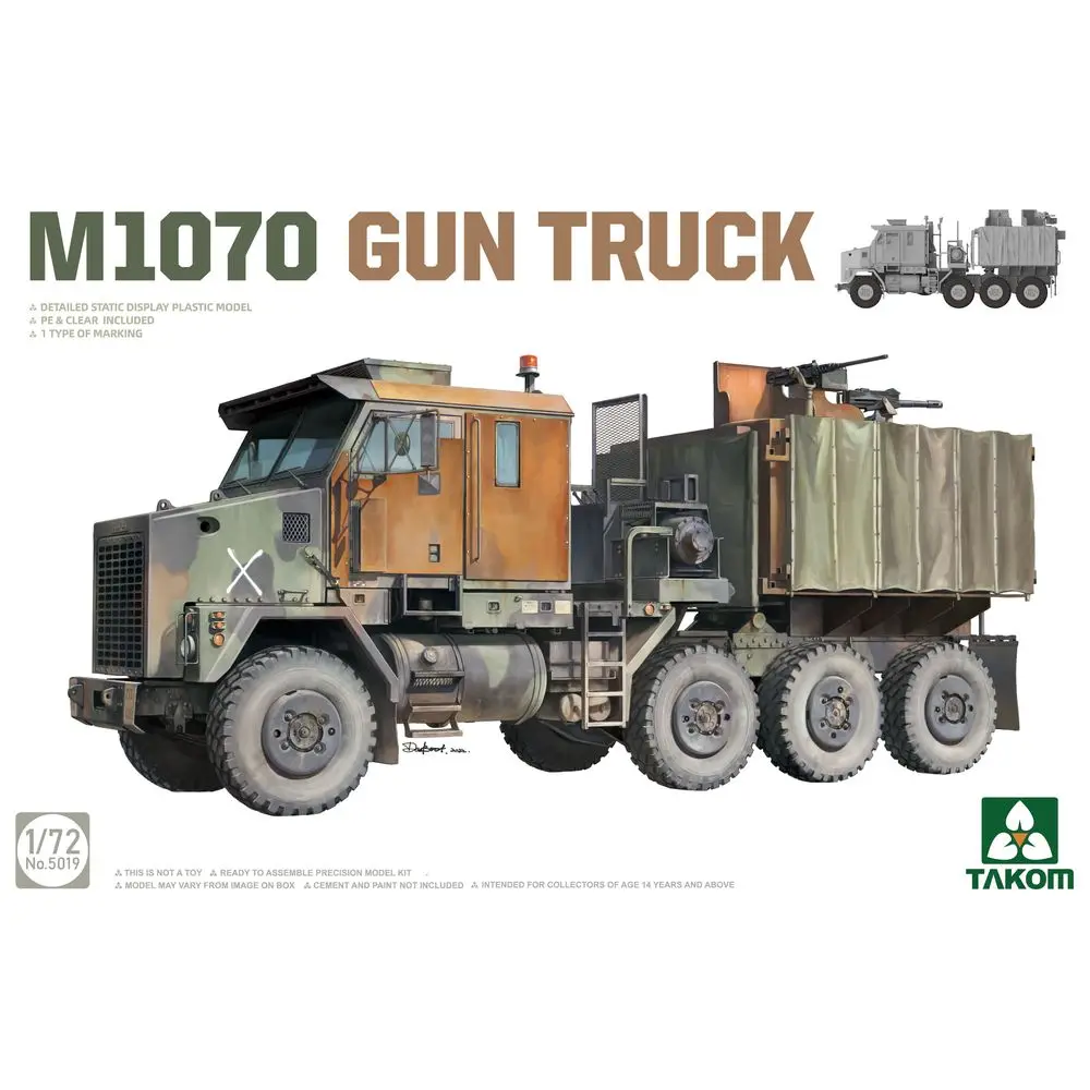 

TAKOM 5019 1/72 M1070 Gun Truck - Scale Model Kit