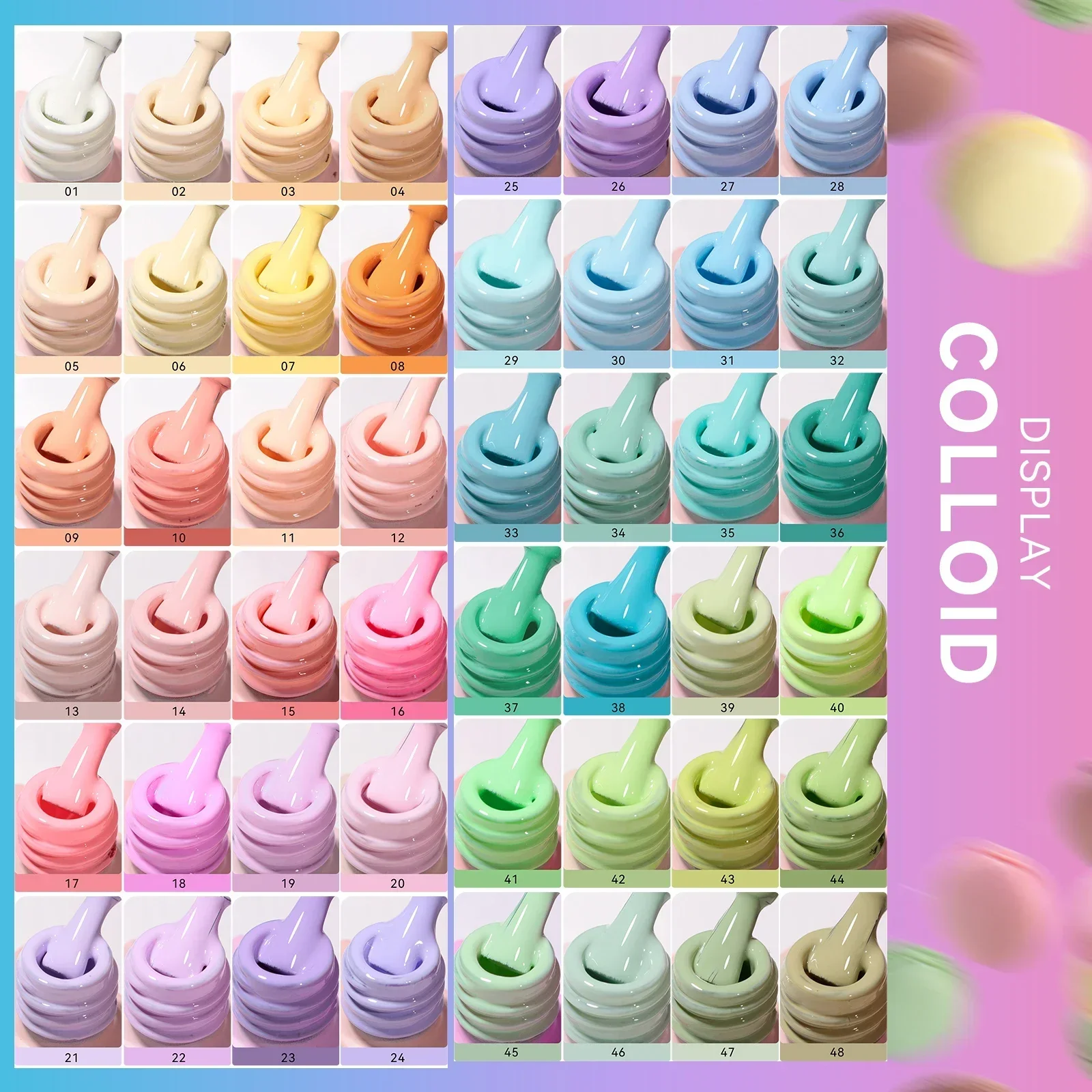 Новое поступление от JTING популярная Летняя коллекция пастельные 48 цветов коробка