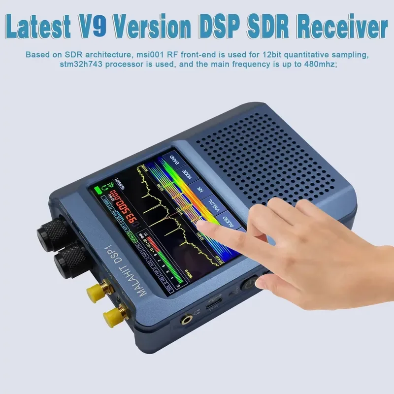 Фото Новый SDR-приемник Malachite DSP V9 с частотой 50 кГц-2 ГГц, прошивка Malahit-DSP1 1.10d, AM CW SSB NFM WFM №2