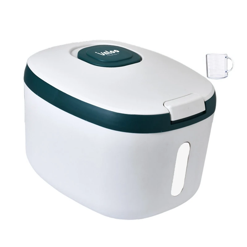 

Kitchen Container 10KG Bucket Insect-Proof Moisture-Proof Rice Cylinder Grain Sealed Storage Rice Flour Bucket