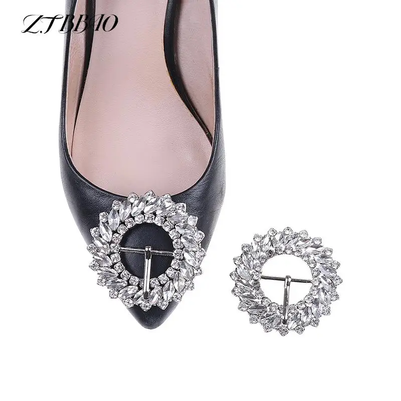 

1PCS Women Bridal Wedding Elegant Fashion Shoe Clips Decor Rhinestone Crystal Shoes Buckle