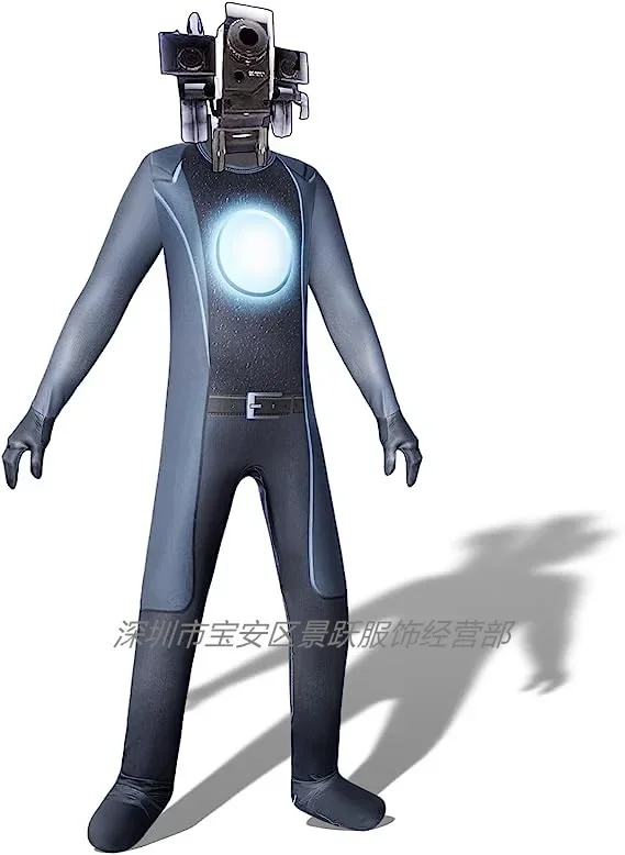 Фото Костюм на Хэллоуин для мальчиков Skibidi Туалет Косплей Боди TV Man Camera Man Game Skibidi Dop Yes Yes Карнавальные вечерние комбинезоны №3