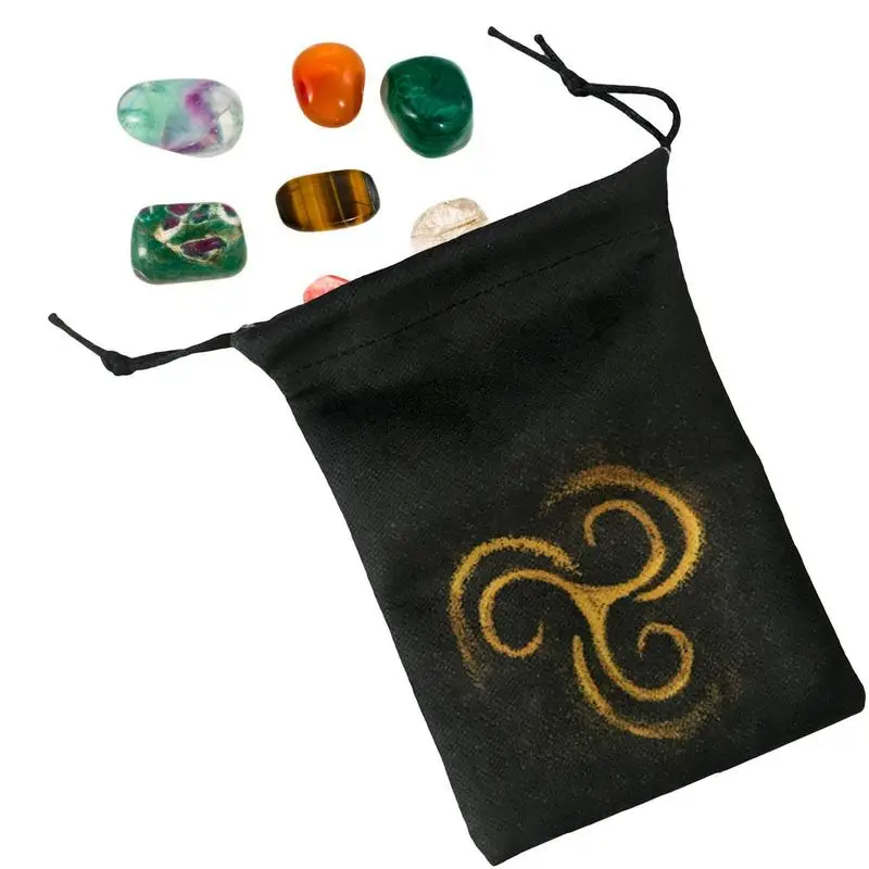 

Tarot Storage Pouch Tarot Oracle Cards Holder Rune Pouch 13x18cm / 5.12x7.09inch Drawstring Pouch For Tarot Cards Enthusiasts