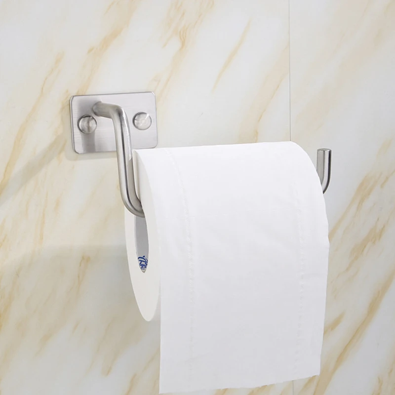 

Держатель для салфеток из нержавеющей стали 304, крепкий клей без отверстий, антикоррозийный, инновационный стеллаж для кухни и ванной комна...