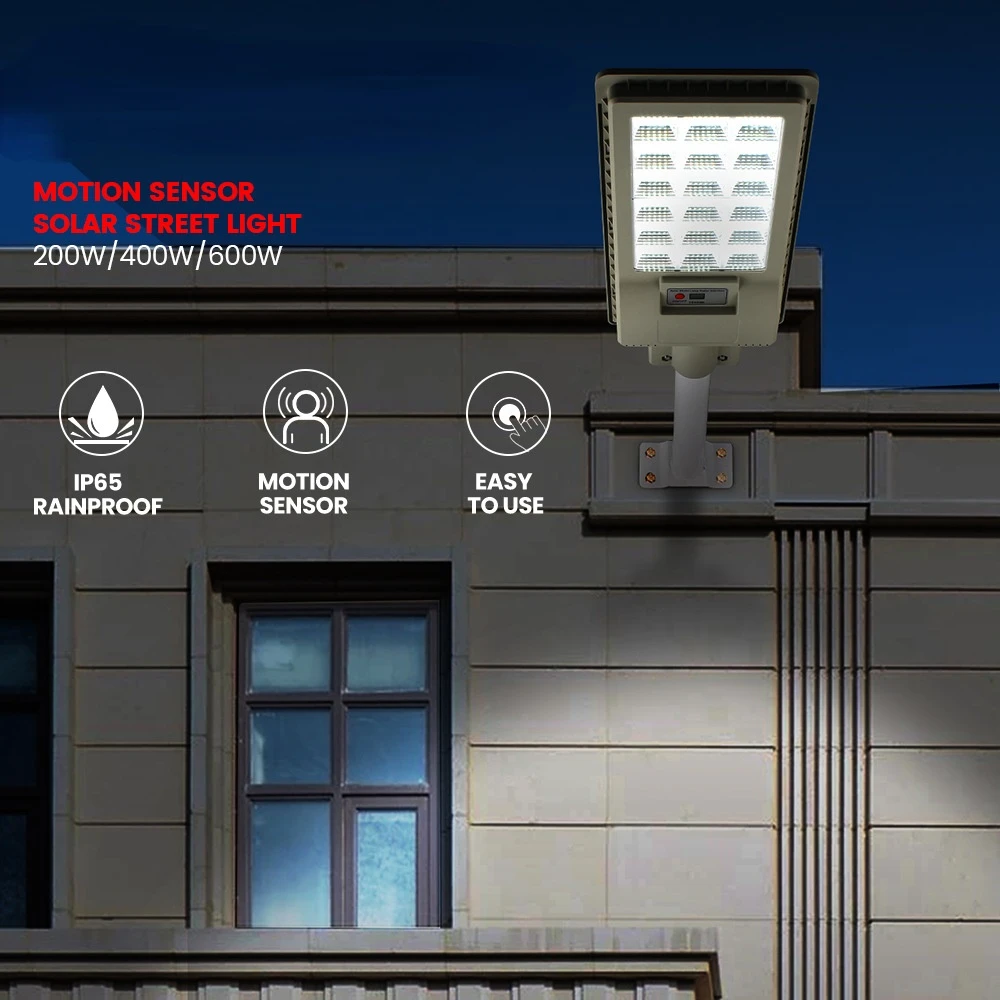 LED Solar Street Light Integrated Outdoor Photoelectric Radar Induction 200W400W600W High-power Lighting Villa Garden Wall Light