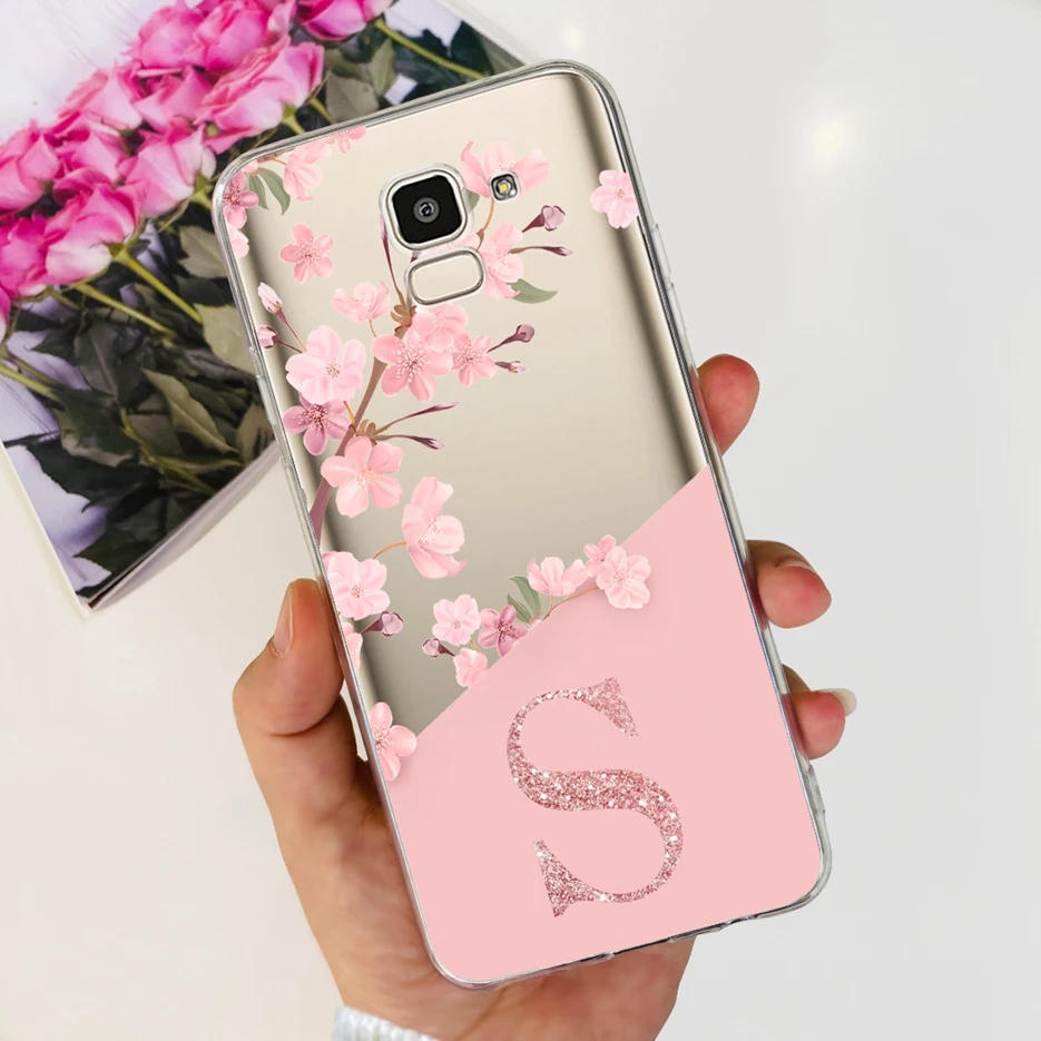 Чехол для Samsung Galaxy J6 Plus 2018 чехол + искусственная кожа новые чехлы с надписью мягкий