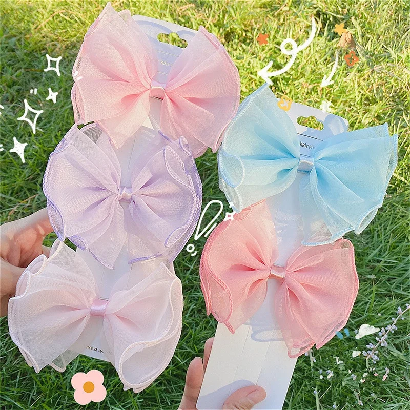 

1piece Cloth Bowknot Hairpins for Children Kids Hair Clips Metal Barrettes Girls Hair Accessories