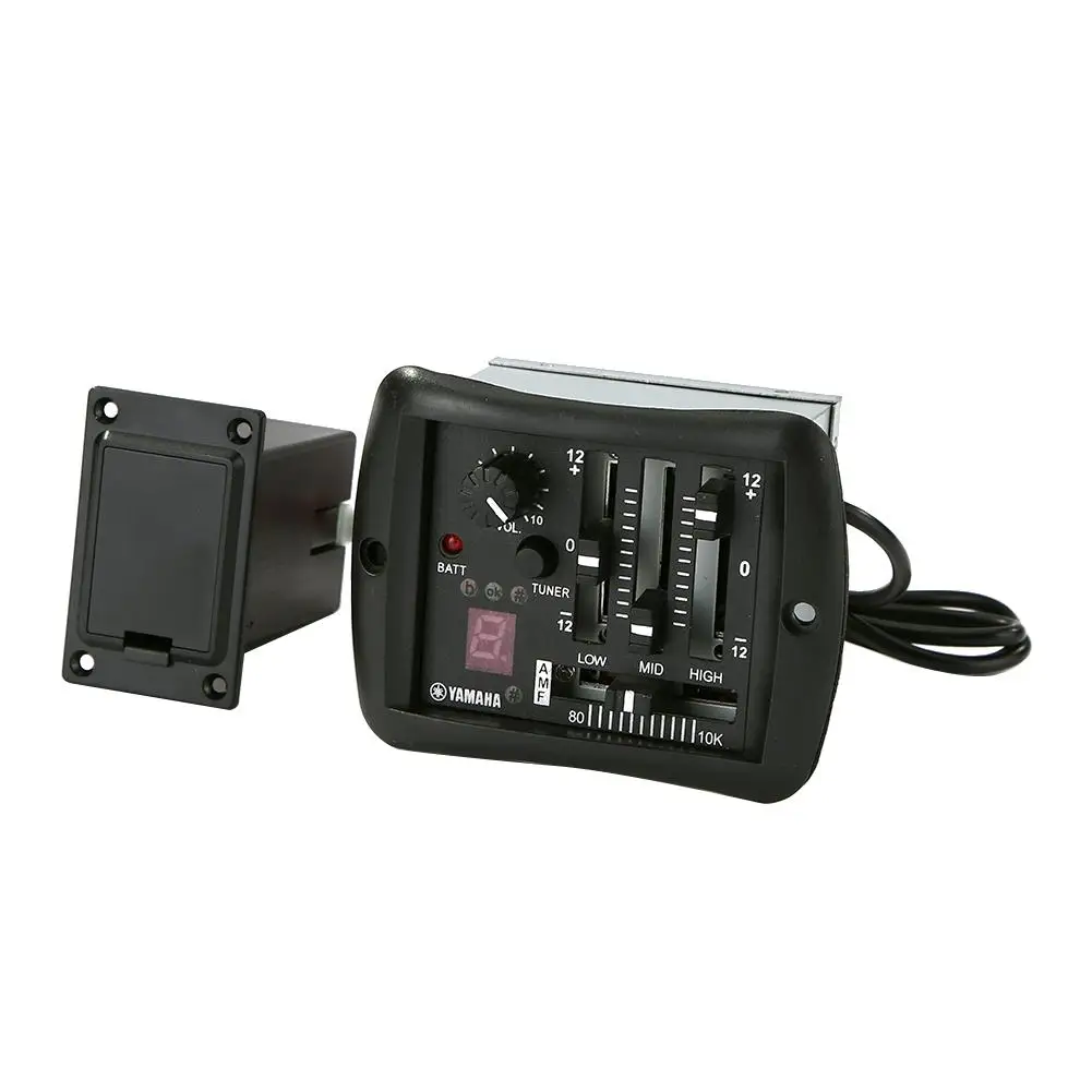 

Strings Instruments Parts 4-Bands Acoustic Guitar Volume Control Practical and Durable Preamp Equalizer Piezo Pickups