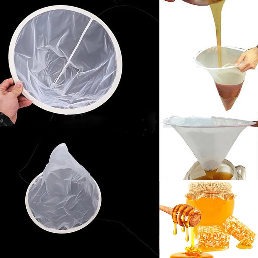 

Honey Flow Mesh Nylon Sieve Funnel-Shaped Strainer Filter Fiber Bee Net Screen Beekeeping Supplies Tool Impurity Filter Cloth