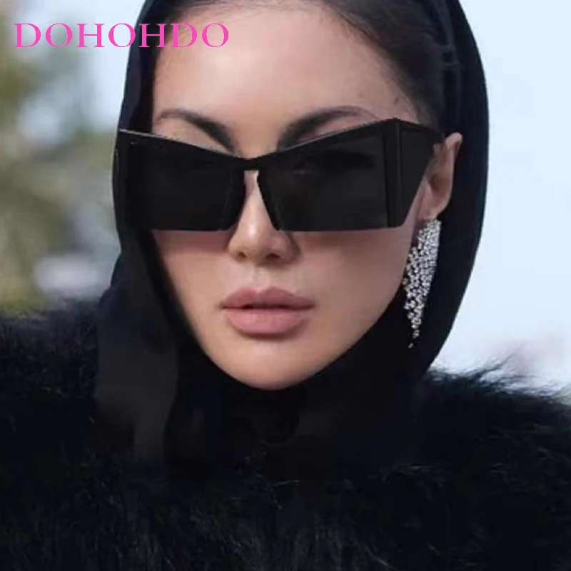 DOHOHDO большие солнцезащитные очки кошачий глаз женские тенденции люксовый бренд