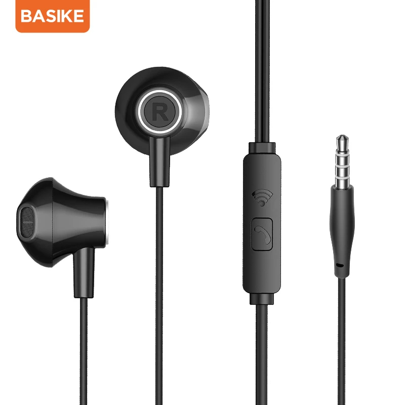 Kivee mt87 fone de ouvido estéreo fone de ouvido fones de ouvido 3.5mm jack fio fone de ouvido com microfone para iphone 6s xiaomi samsung fone de ouvido