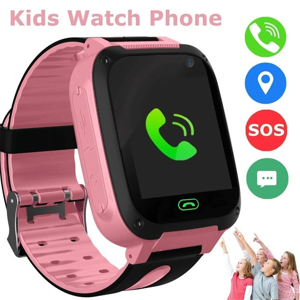 

S4 Kids Smart Watch SOS Waterproof Video Camera Sim Card Call Phone Smartwatch With Light Child Watches For IOS Android Boy Girl