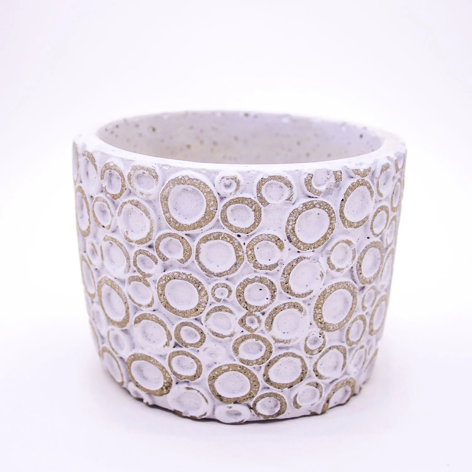 

Белый бетонный горшок с кольцом Veramaya 12,5x9,5 см