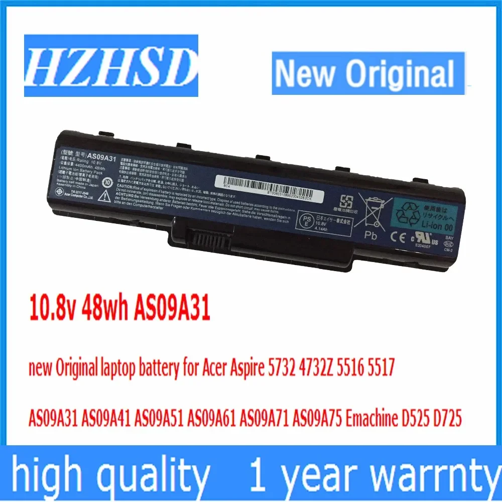 10 8 В 48 Втч AS09A31 4732 новый оригинальный аккумулятор для ноутбука Acer Aspire 5732 4732Z 5516 5517
