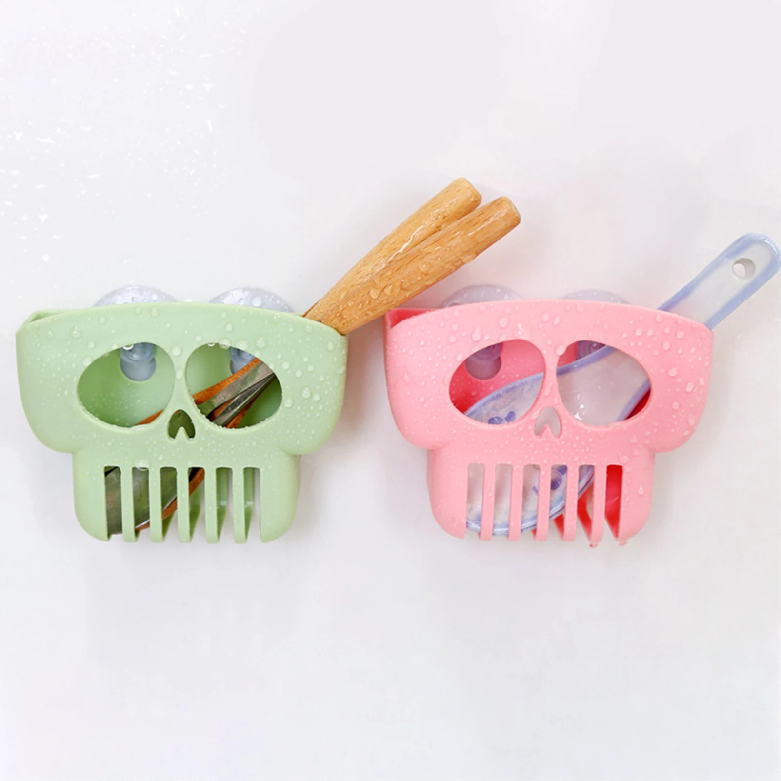 

Wall-mounted Sink Drain Basket Kitchen Rag Sponge Hanging Rack ABS Suction Cup Dish Cloth Storage Wall Hanging Holder