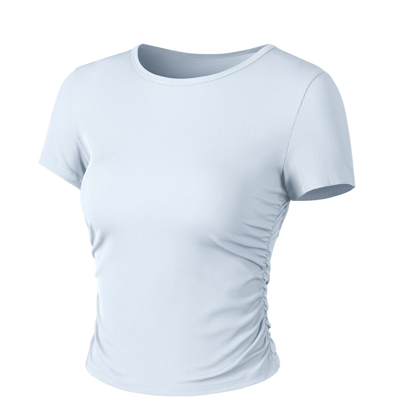 

2022 summer slim fit round neck short sleeve women's fitness T-shirt