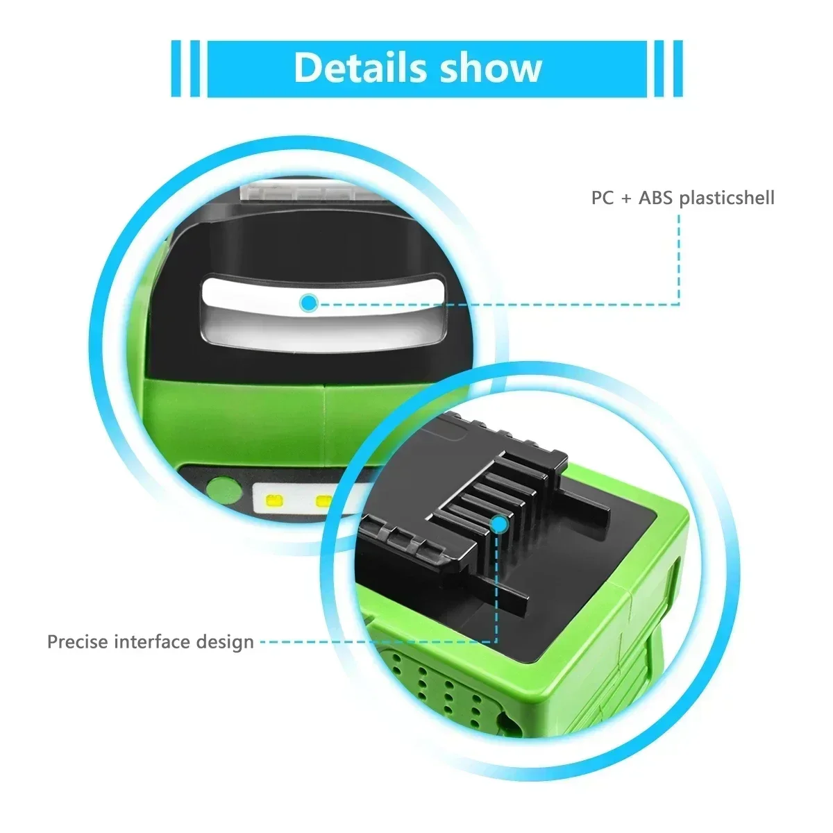 40 В 18650 литий-ионная аккумуляторная батарея 6000 мАч для GreenWorks 29462 29472 29282 G-MAX GMAX