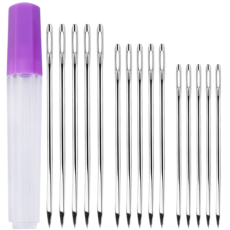 

Stainless Steel Leather Sewing Needle DIY Triangular Needles Hand Stitching Tool For Carpets Canvas Leather Sewing Reparing