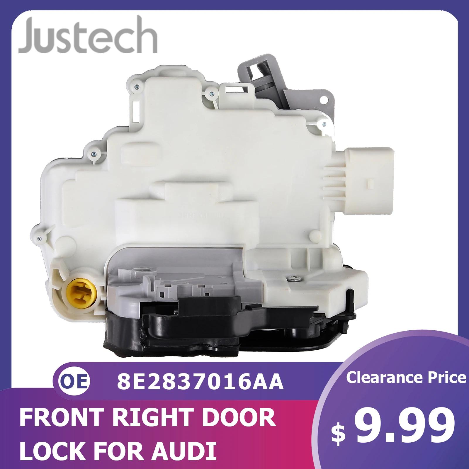 

Justech Front Right Door Lock Mechanism Driver Side OE 8E2837016AA 4F2837016E For AUDI A3 (8P) A6 (C6) A8 (4E) Car Door Lock