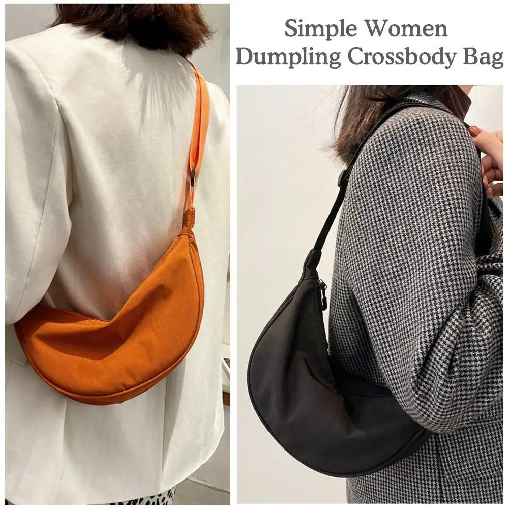

Simple Crossbody Bag Hobo Sling Crescent Bag Fashion Adjustable Bag Bag Strap Dumpling Purse Handbag Shoulder Casual Small M1S1