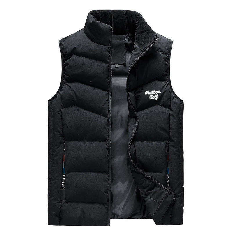 2022 Autumn Winter Men's Golf Wear Jacket Golf Vest Zipper Horse Vest Down Male Windbreak Warm Men Malbon Golf Wear Horse