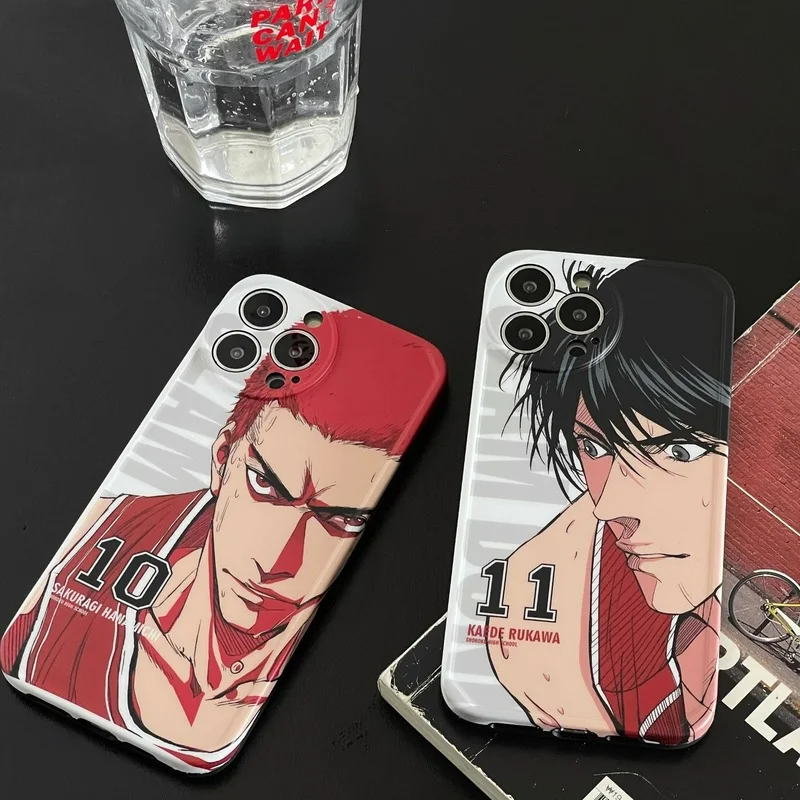 

Fashion Comic Slum Dunk for IPhone 7 8 Plus Case Cover for IPhone 11 12 13 Pro X XR XS Max Shockproof Phone Case IPhone 13 Case