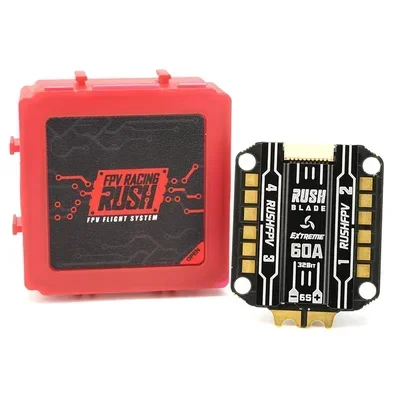RUSHFPV RUSH BLADE 60A Extreme 128K 30 5 мм 3-6S BLHeli_32 4в1 Бесщеточный ESC для гоночных дронов RC FPV