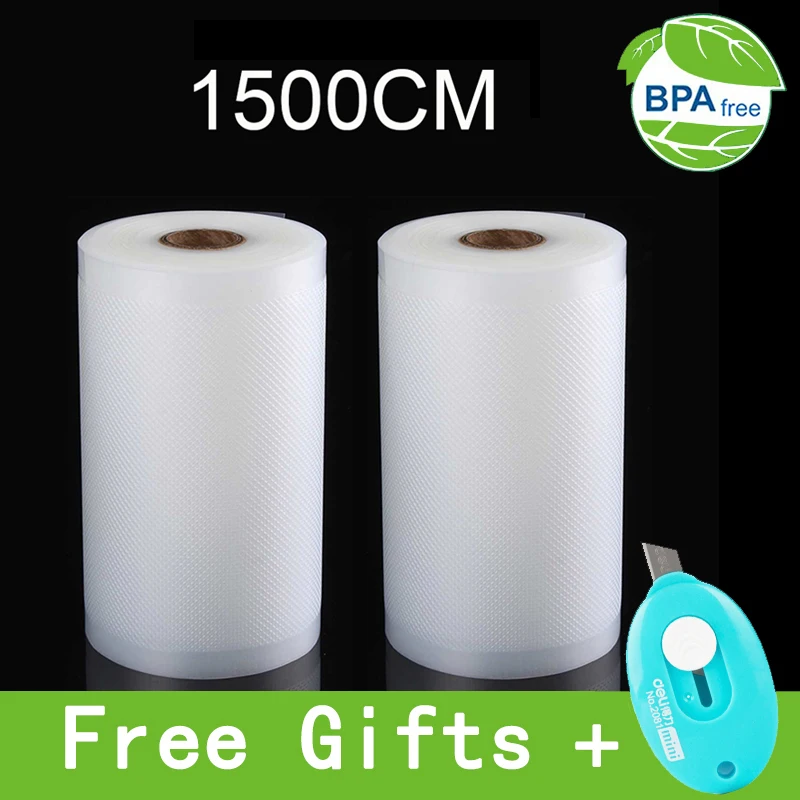 

Sous Vide Roll Bags For Vacuum Packing Machine Packaging Food Storage Vacuum Bags for Vacuum Sealer length is 1500CM