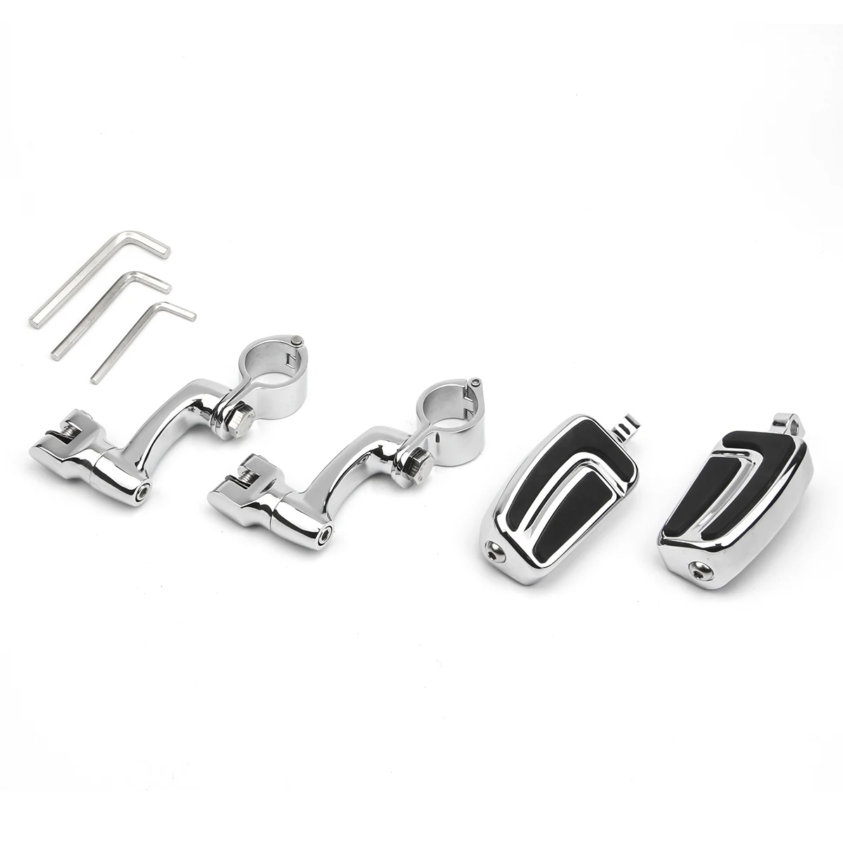 

1" 25MM Crash Highway Bar Engine Guard Foot Pegs Mount Rest