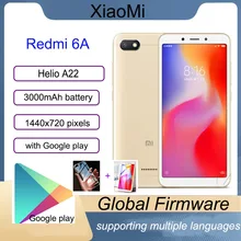 Xiaomi Redmi 6A smartphone  3GB 32GB googleplay global rom mobile phone 5.45 Full Screen Helio A22 Processor phone