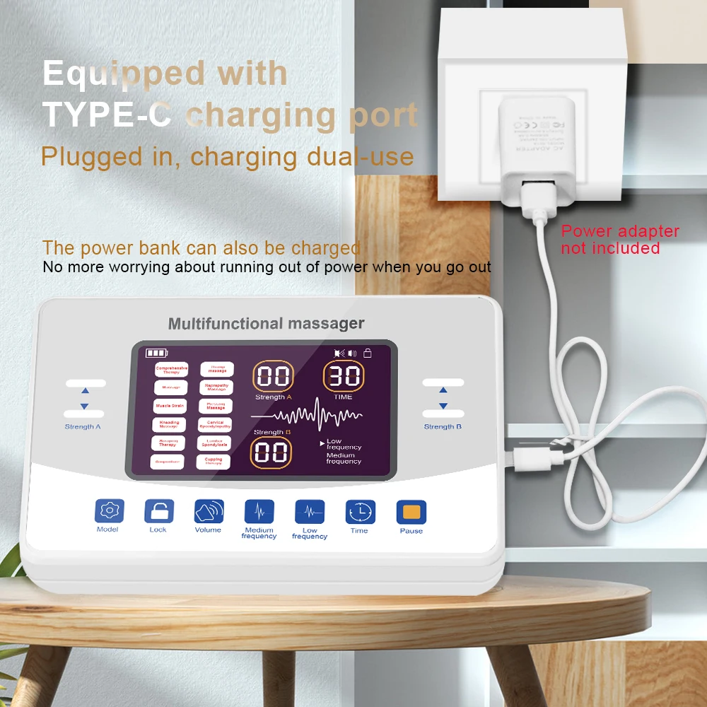 Профессиональный EMS Электрический Аппарат Для Стимуляции Мышц Физиотерапии