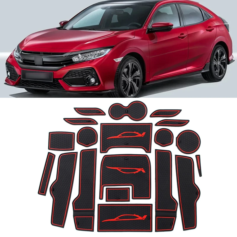 19 шт. автомобильные резиновые Противоскользящие коврики для Honda 10th civic