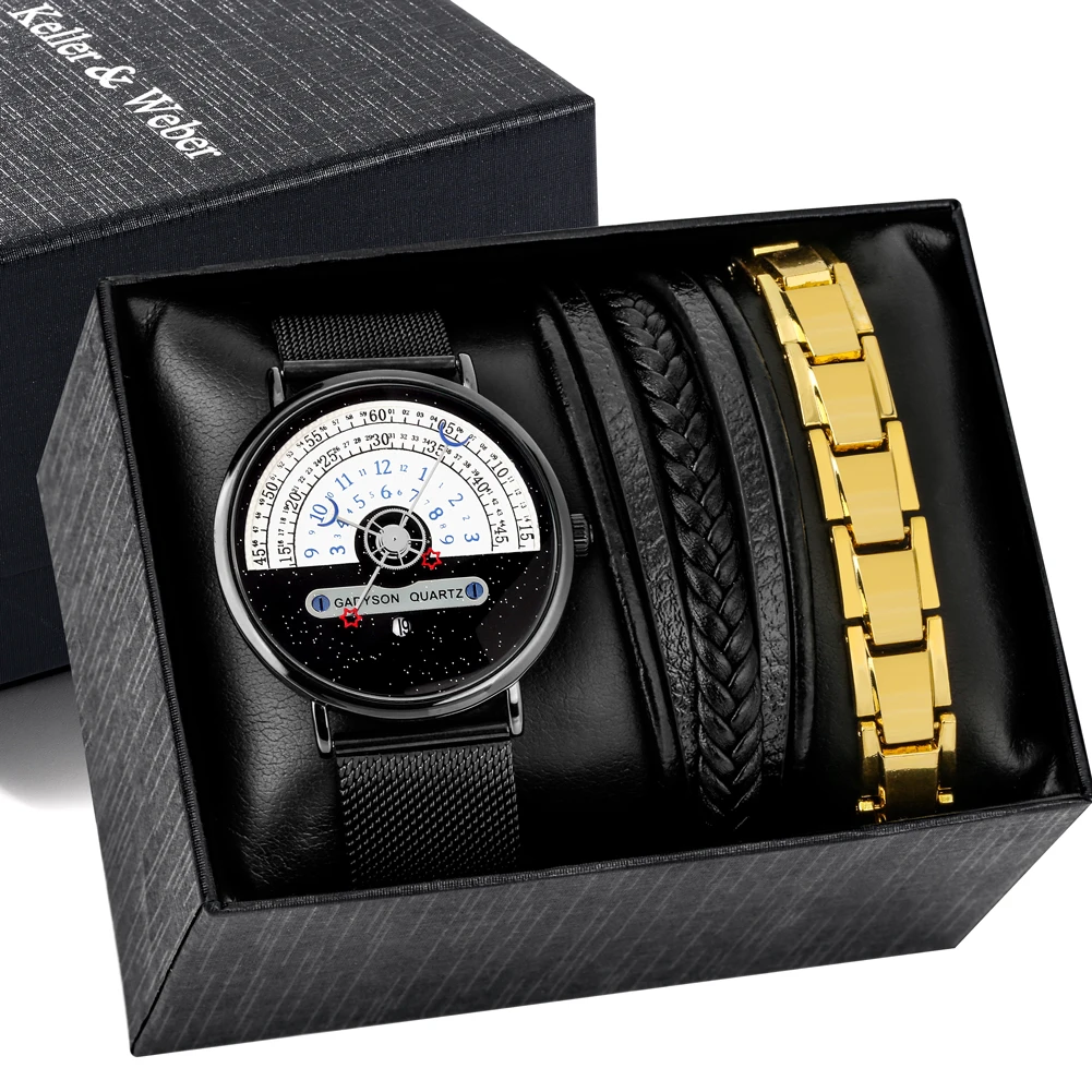 

Мужские кварцевые часы с кожаным ремешком, в стиле панк