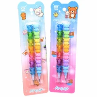 new 2pcs non sharpening bear pencils pen cap students writing pens school stationery pencil for kids gift school office supplies