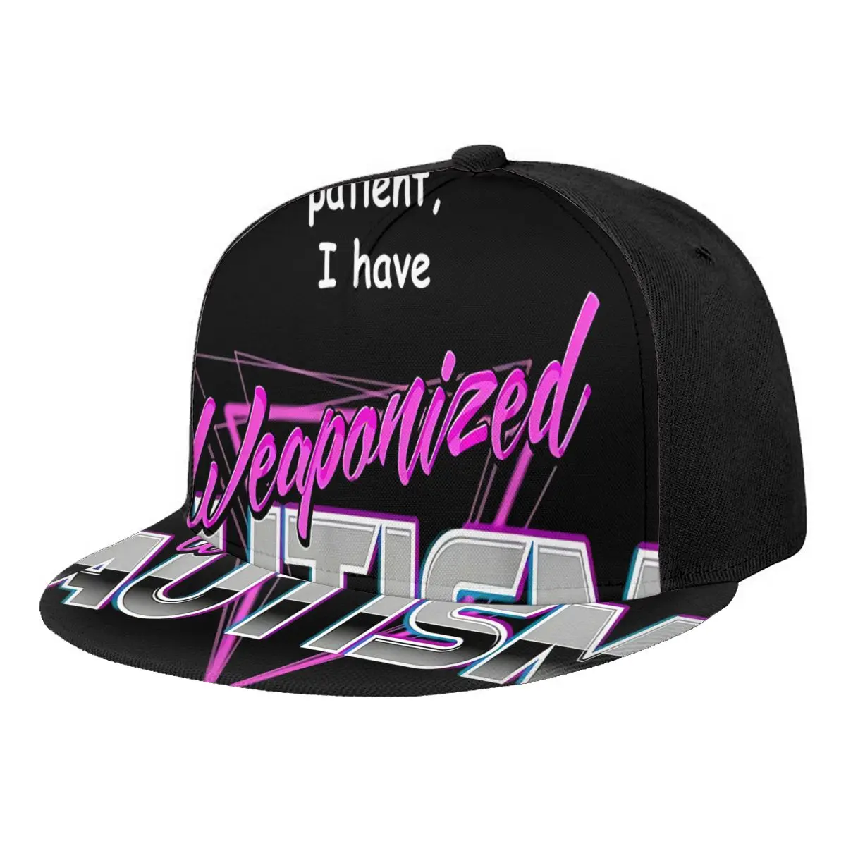 Please Be Patient I Have Weaponised Autism Meme Baseball Cap Hip Hop Hat Cap Men Girl Cap Baseball Cap Baseball Cap Men