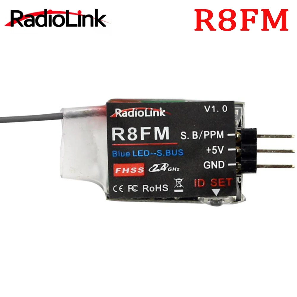 

Радиоприемник R8FM Mini, 2,4 ГГц, 8 каналов, 8 каналов, FHSS