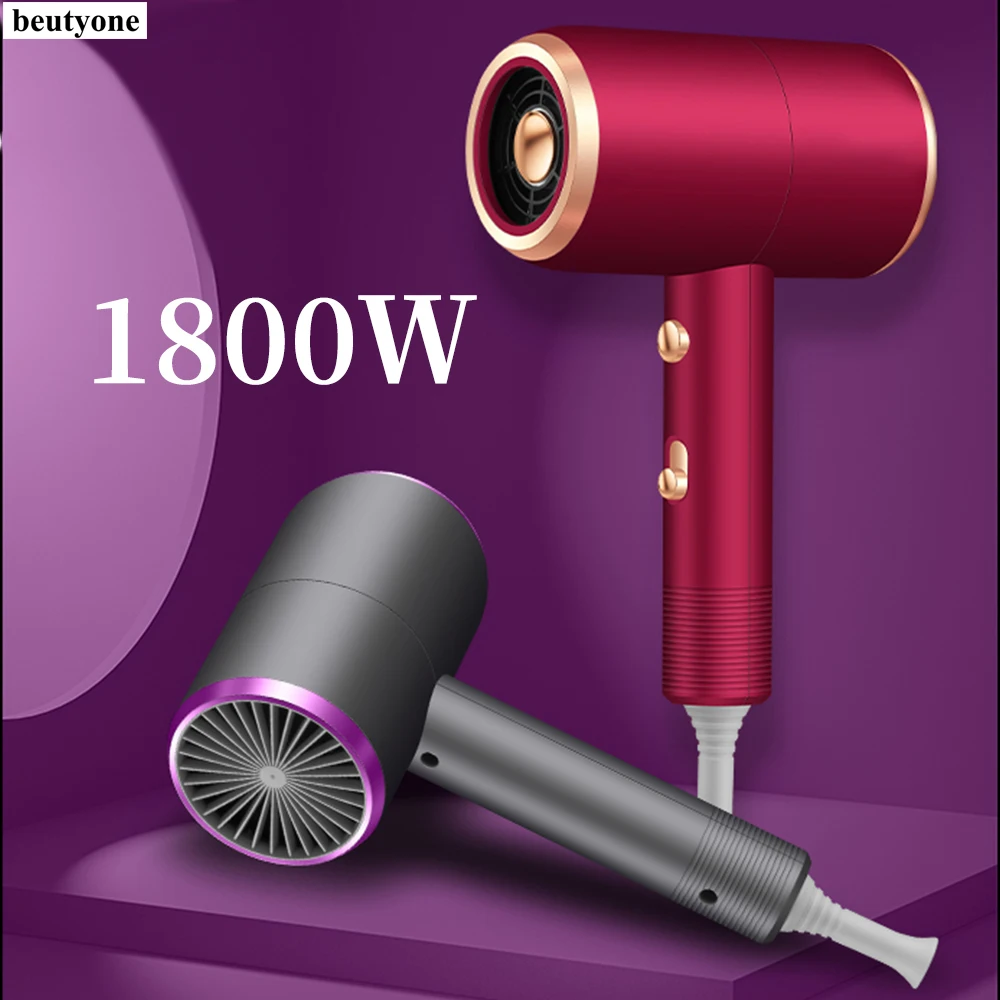 

Beutyone New Hair Dryer Fast Drying Cold And Warm Salon Home Appliances High-Powered Blue Light Negative Ion Anti-Static Styling