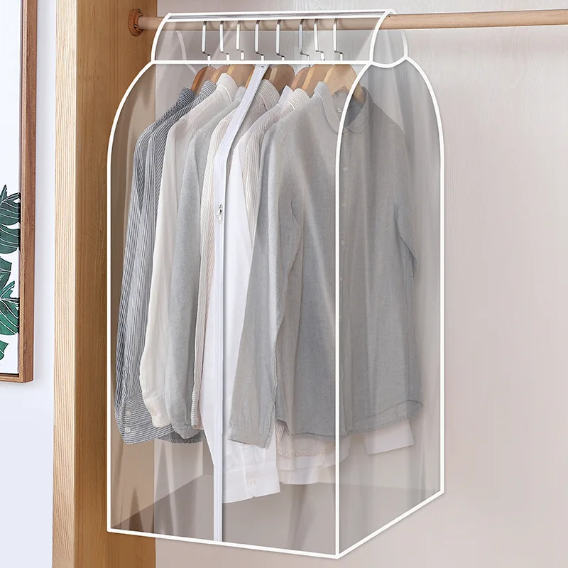 

Dust-proof Wardrobe Hanging Cover for Clothes Waterproof Widen Garment Bag Clothes Dust Cover Moisture-Proof Clothes Organizer