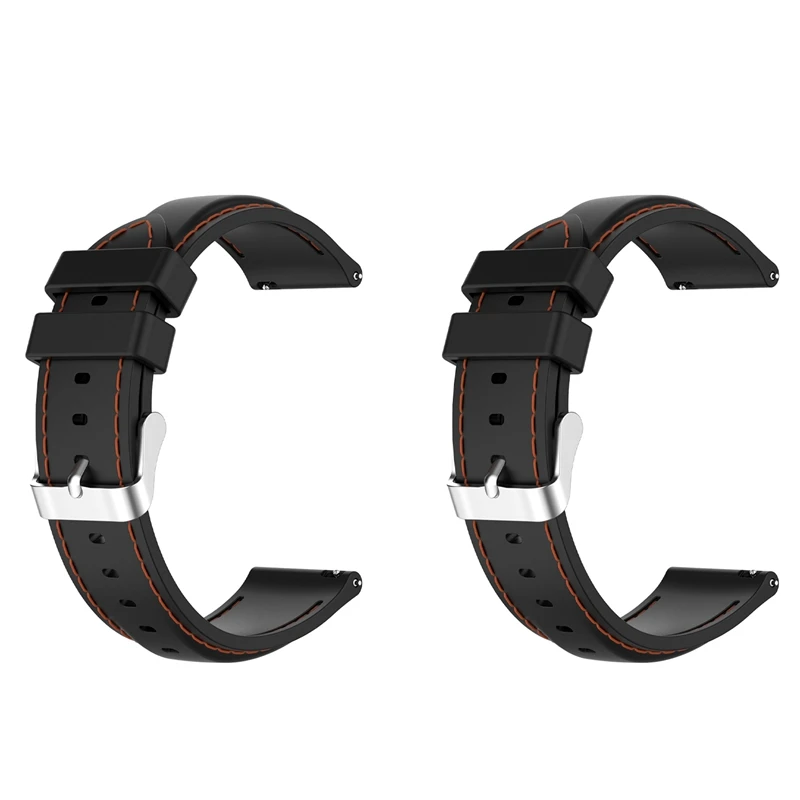 

2X For Samsung Galaxy Watch 3 45MM / Gear S3 Strap Double Watchbands Sport Bracelet 22Mm Watch Band For Galaxy Watch