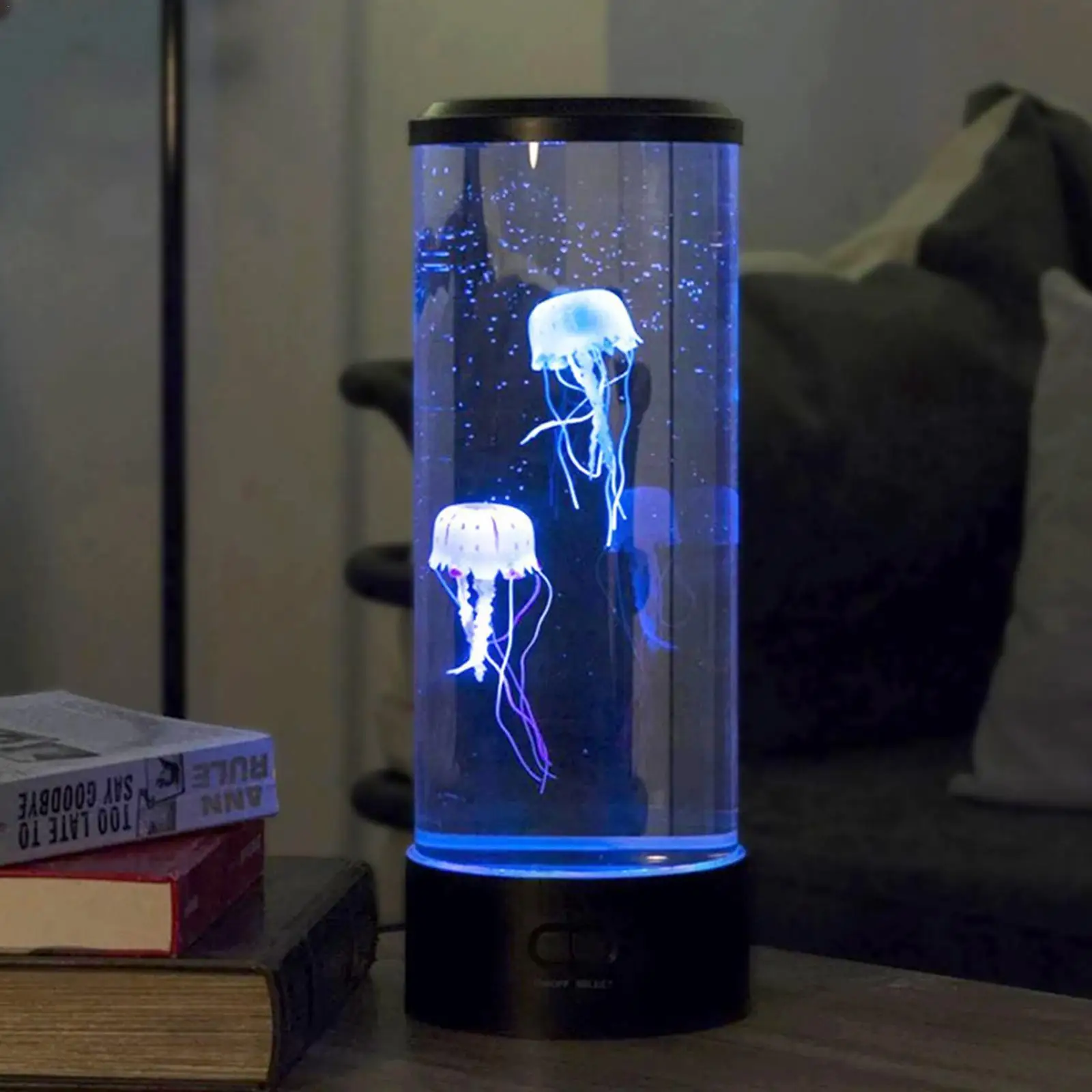LED Jellyfish Lamp Aquarium Bedside Night Atmosphere Mood Light Fancy Floating Night Light Cute Kawaii Christmas Gift For K K1Z8