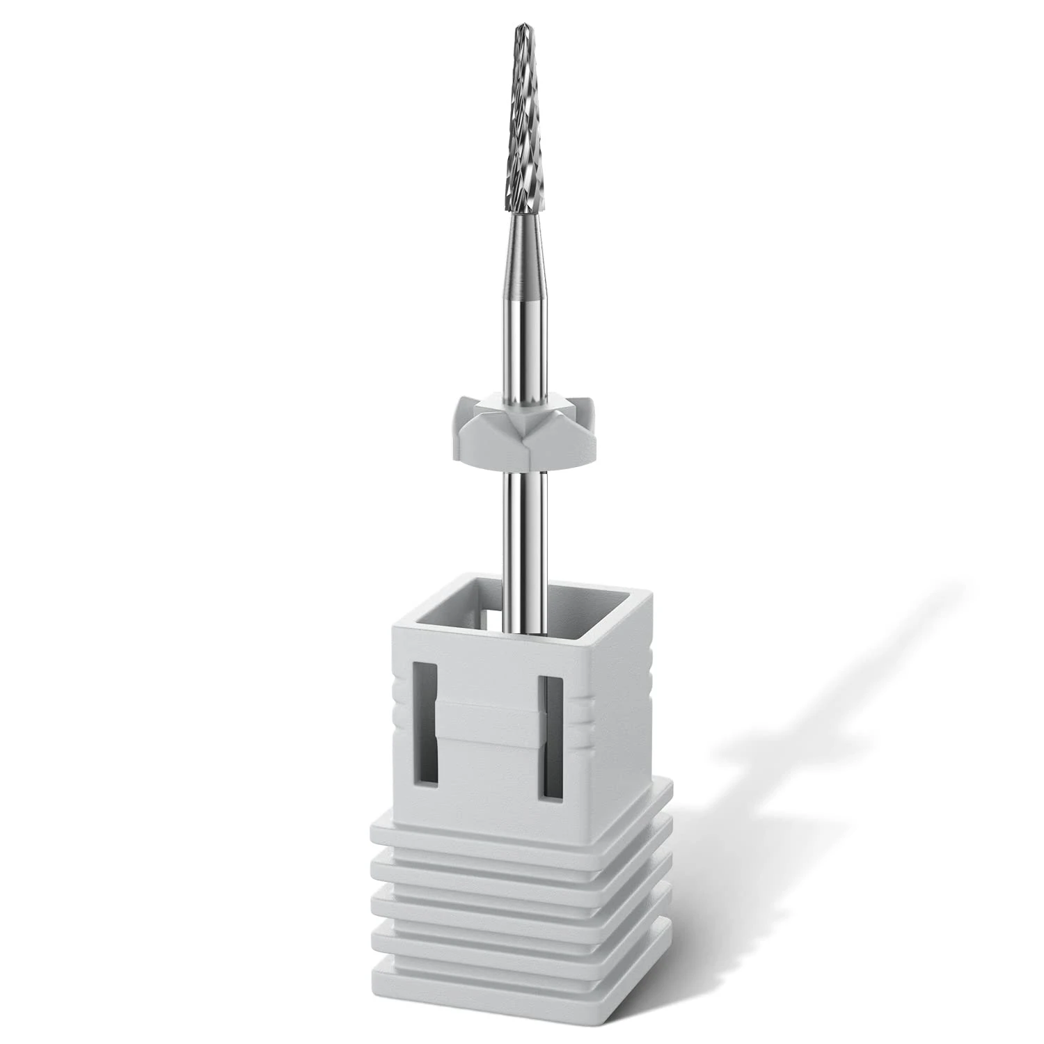 

Tungsten Nail Drill Bits Sharp Point Carbide Milling Cutter 3/32"(2.35MM) Silver Color (Grit: Medium - M) for Manicure Pedicure