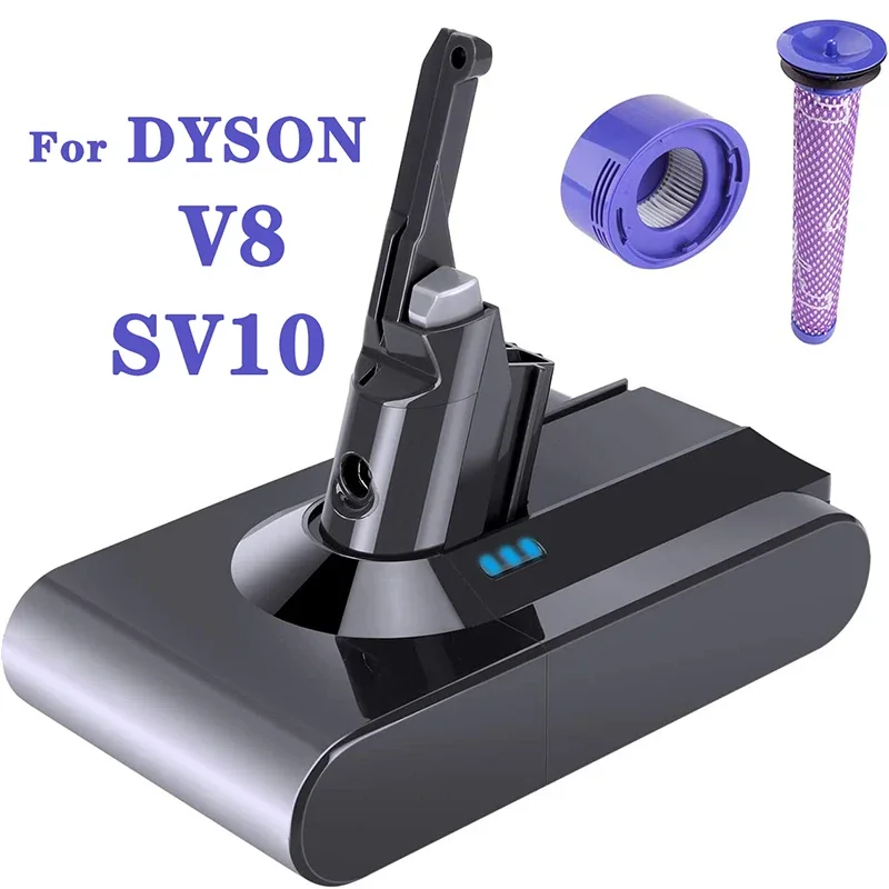 

Сменный литий-ионный аккумулятор для Dyson V8 21,6 в 6000 мАч, Пылесос без шнура для Dyson V8 серии Absolute V8 пушистый SV10