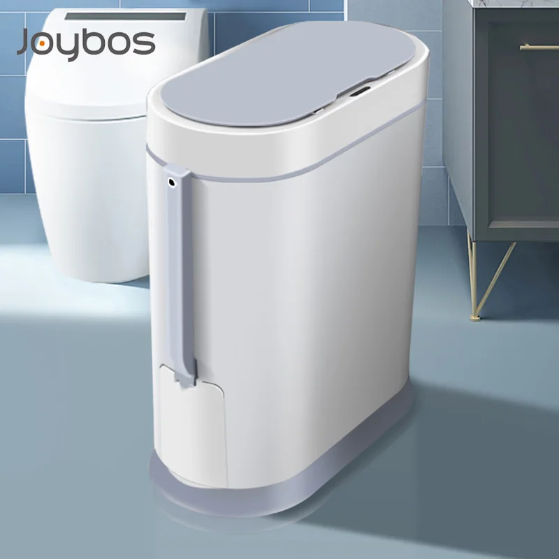 

Joybos Smart Trash Can Sensor Automatic Wastebin Narrow Basket With Lid Electronic Smart bucket Dustbin Recycling for Bathroom